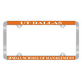 Full Color Signature Laminate License Plate Frames - White Vinyl Material